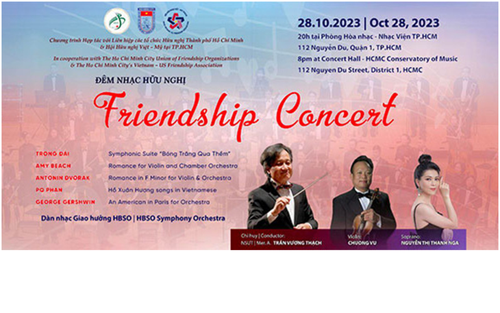 Biểu diễn nhiều tác phẩm của Việt Nam và Hoa Kỳ trong buổi hòa nhạc đặc biệt